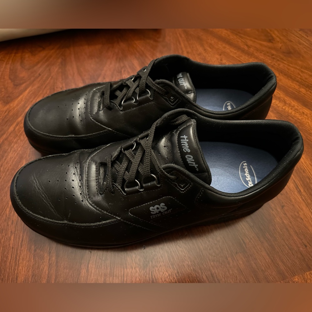 CYBER SALE! Black SAS Time Out Walking Shoes Size 14M - Picture 2 of 5